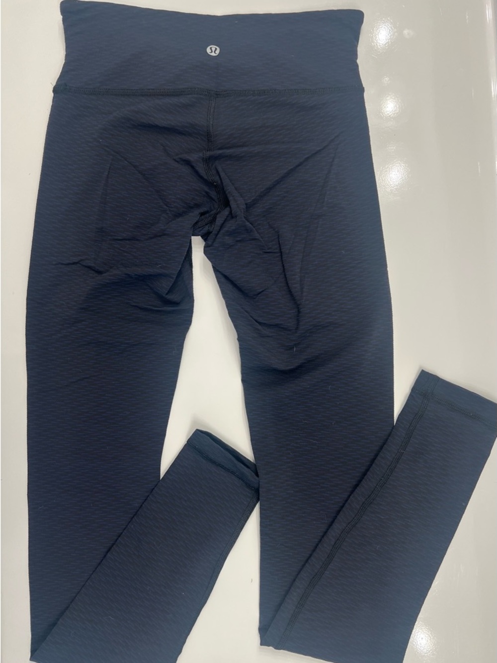 lululemon athletica Navy Textured High-Rise Leggings